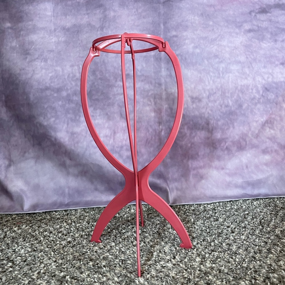 Wig stand frame and various wigs